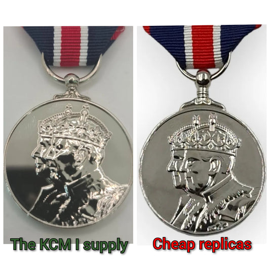 King Charles III Coronation Medal replica.